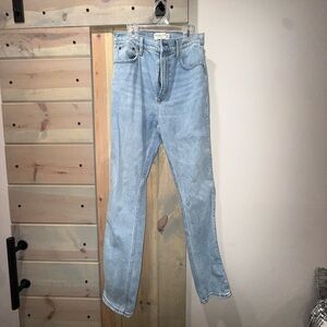 Abercrombie & Fitch Light Blue High-Waisted Jeans